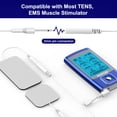 thumbnail image 3 of Almohadillas de repuesto para unidad TENS, NURSAL, reutilizables, 2x2, 20 unidades, con autoadhesivo mejorado para electroterapia, compatibles con AUVON TENS y TENS 7000., 3 of 5