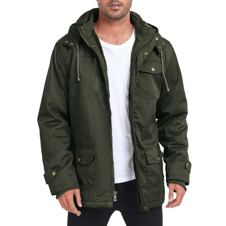 Manxivoo Winter Jackets for Men, Men's Winter Jacket Lined Thick