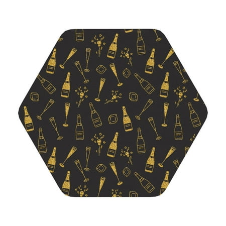 

Matuu Bottles for Cup Coasters Set of 6 Leather Coasters Desk Coasters for Office Measures 4” x 4” Hexagon