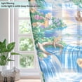 thumbnail image 4 of Sheer Curtains Grommet Drapes Window Treatments Light Filtering for Bedroom Living Room 2 Panels 52" x 63" Lion Home, 4 of 7