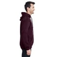 thumbnail image 3 of Adult 7.2 oz. Sofspun® Striped Hooded Sweatshirt - MAROON STRIPE - M, 3 of 3
