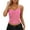 Hot Pink, variant on Women's Solid Color Thin Strap Fashion Lace Halter Top Bustier Design Casual Going Out Cropped Camisole and Fashion Sleeveless Top Hot Pink,S
