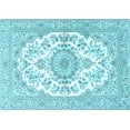 thumbnail image 1 of Ahgly Company Indoor Rectangle Persian Light Blue Traditional Area Rugs, 5' x 8', 1 of 4