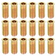 thumbnail image 1 of 18Pcs Threaded Inserts Nuts, M8x30mm Hex Socket Drive Nut Inserts for Wood, 1 of 6