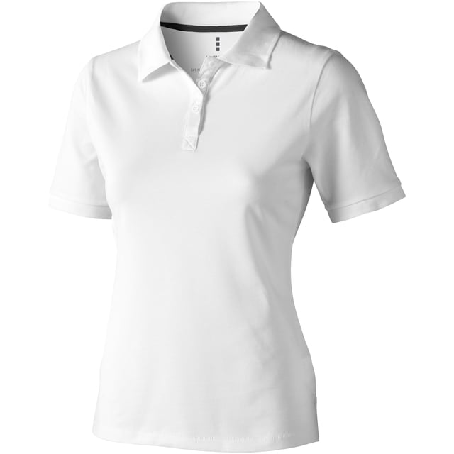 Elevate - Polo modelo Calgary de manga corta para mujer (Blanco)