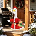 thumbnail image 2 of AZXY Christmas Porch Goose Outfits, Porch Goose Clothes, 23 Inch Cement Goose Costume Set for Cement & Plastic Porch Goose Statue, Duck Statue Outfit for Outdoor Garden Christmas Patio Statue Decor, 2 of 9