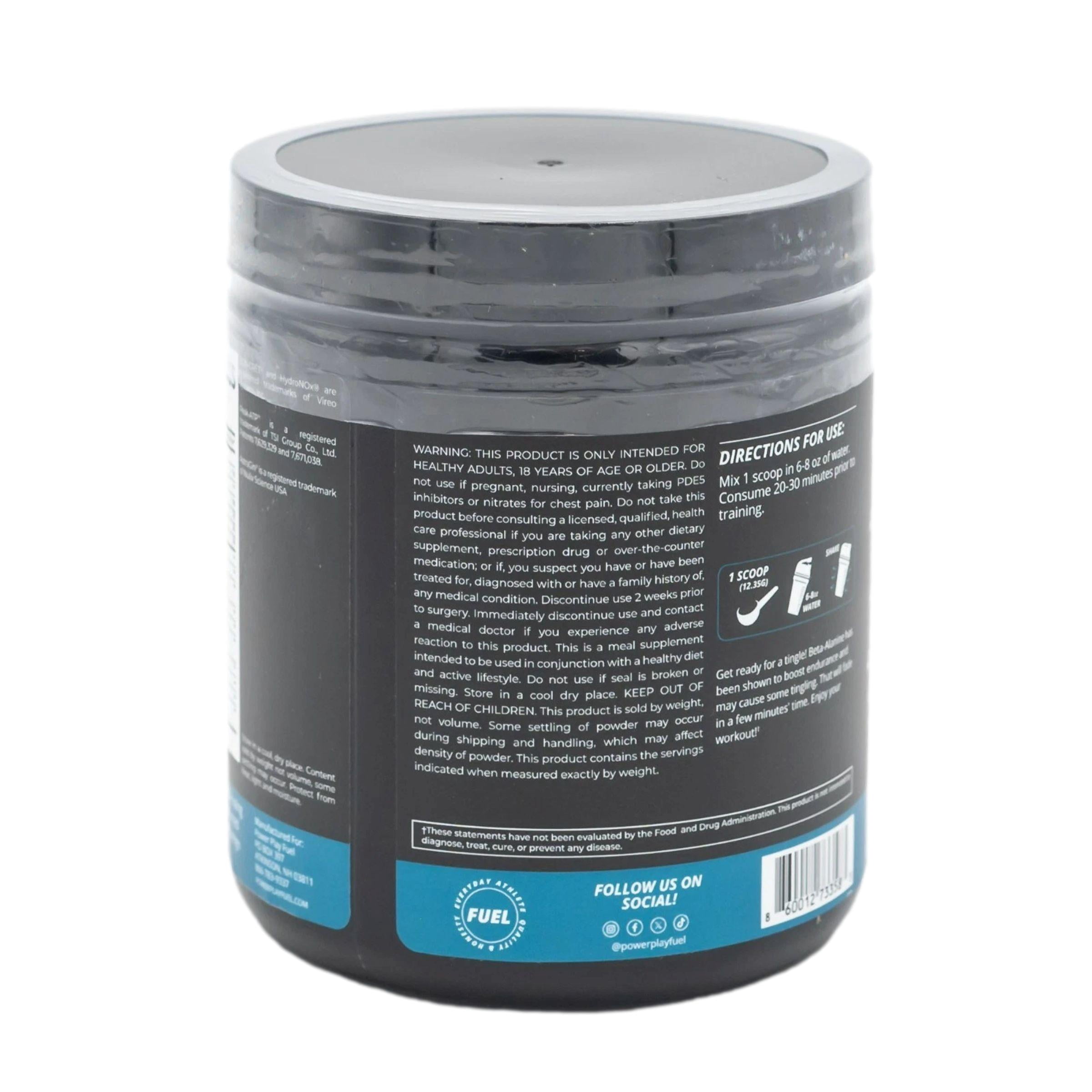 Power Play Fuel Stim Free Hydrating Pre-Workout Powder - Blueberry Pomegranate