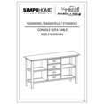 thumbnail image 2 of Allora Modern Wood 54" Transitional Console Sofa Table in Farmhouse Gray, 2 of 8