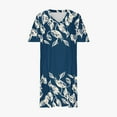 thumbnail image 4 of Yotami Short Sleeve Plus Size Dress for Women V-Neck Midi Dress with Pocket Summer Floral Print Sundress for Outdoor, 4 of 4