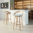 thumbnail image 2 of Grotto 30" Fixed-Height Bar Stool, Bar Chairs, Swivel Bar Stools, Bar Stools Set of 2, 2 of 10