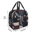 thumbnail image 3 of Pofeuu Vintage American Deer Print Lunch Bag Lunch Box Insulated Lunch Bag Adult Lunch Box for Men and Women, 3 of 8