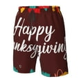 thumbnail image 4 of Balery Happy Thanksgiving Traje de Baño Estilo Hawaiano para Hombre, Shorts de Secado Rápido con Bolsillos-Large, 4 of 6