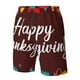 thumbnail image 4 of Balery Happy Thanksgiving Traje de Baño Estilo Hawaiano para Hombre, Shorts de Secado Rápido con Bolsillos-Medium, 4 of 6