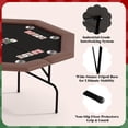 thumbnail image 2 of Foldable 8-player professional poker mesa con collapsible legs y cup holders: ideal para para texas holdem, blackjack, y home game nights, 2 of 8