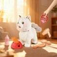 thumbnail image 6 of Animated Robot Cat Plush Toy with Singing & Purring, Moving Tongue & Wagging Tail, Interactive Electric Pet for Play, Realistic Kitten Toy, Birthday Gift for Adults, 6 of 6