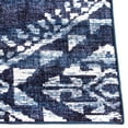 thumbnail image 3 of ReaLife Rugs Machine Washable Printed Moroccan Diamond Blue Eco-friendly Recycled Fiber Area Runner Rug (2'6" x 8'), 3 of 10