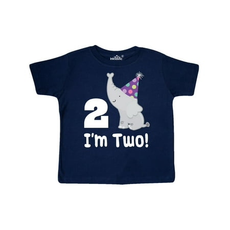 Happy 2nd Birthday Zoo Elephant Toddler T-Shirt