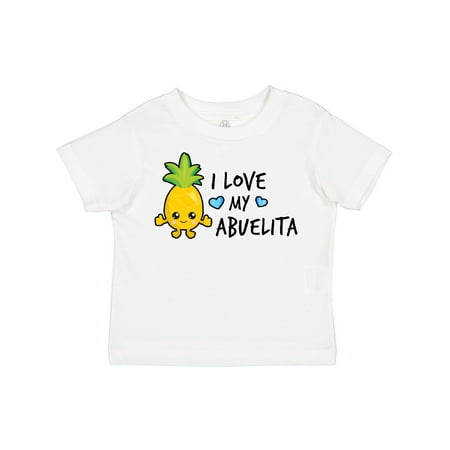 

Inktastic I Love My Abuelita with Pineapple Gift Toddler Boy Girl T-Shirt