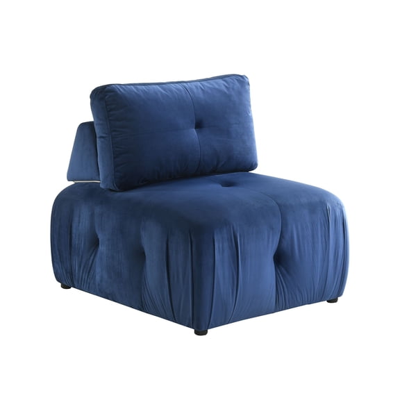 Picket House Furnishings Aubrey Modular Chair in Marine Dark Blue