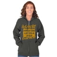 thumbnail image 3 of PSL and Jesus Sweater Weather Zip Hoodie Sweatshirt Women Brisco Brands 3X, 3 of 6