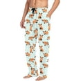 thumbnail image 5 of HPINK-T Cute Red Panda Men's Cotton Pajama Pants Soft Comfy Sleep & Lounge Pants Pjs Bottoms with Pockets, 5 of 7