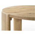 thumbnail image 4 of JERFIT 47 Inch Round Dining Table for 4, Solid Wood Kitchen Table with Oak Finish, Modern Farmhouse Center Table for Dining Room, 4 of 5
