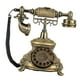 thumbnail image 5 of Teléfono vintage Teléfono fijo europeo clásico Dial giratorio Teléfono antiguo Teléfono de para hotel Oficina en casa, 5 of 9