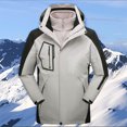 thumbnail image 2 of Rhuody Mens Jacket Autumn Winter Men'S Jackets Outdoor Hardshell Jacket Two Piece Mountaineering Wear Men'S Coat Long Sleeve Comfortable Tops White 4Xl, 2 of 3