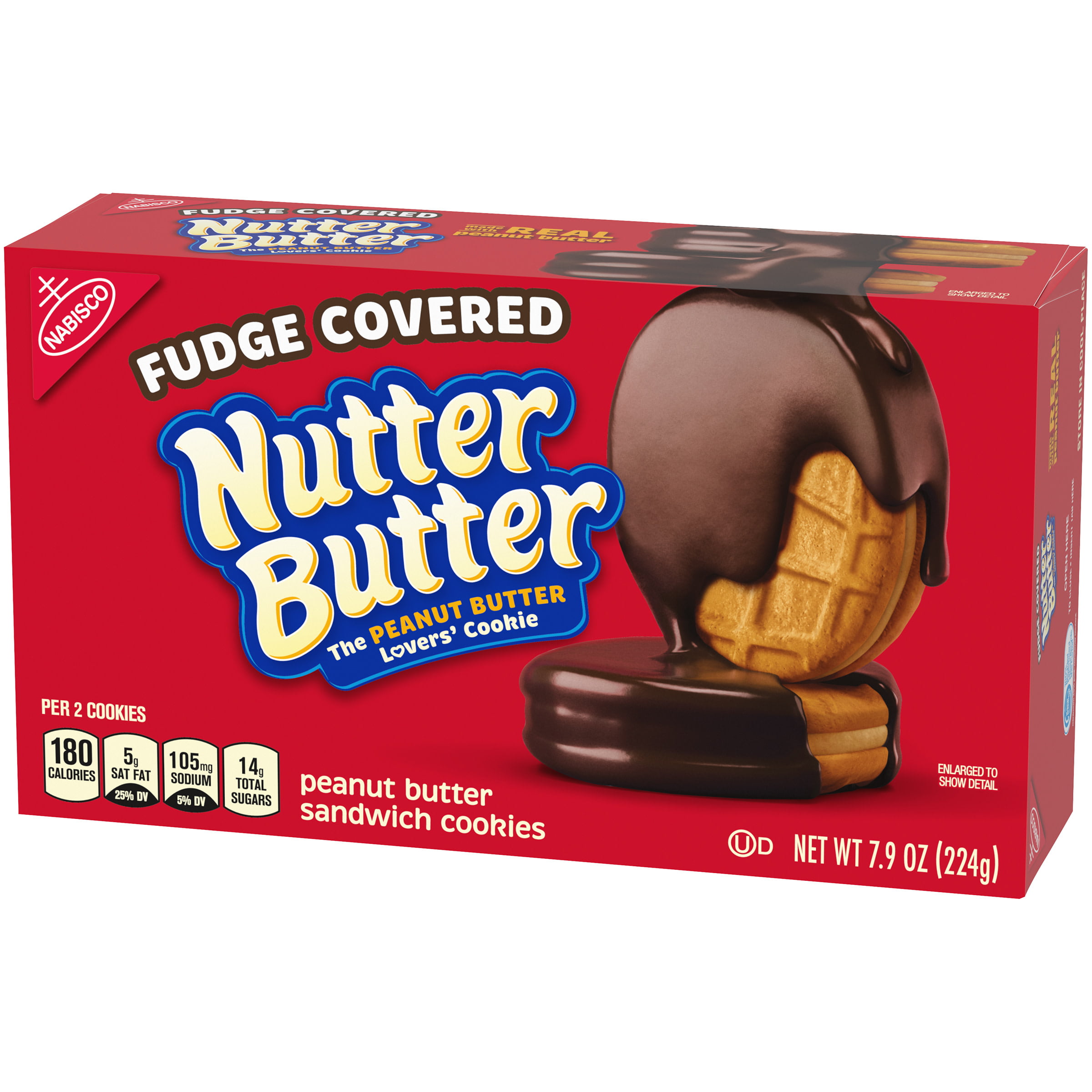 Nutter Butter Fudge Covered Peanut Butter Sandwich Cookies 7 9 Oz Walmart Com Walmart Com