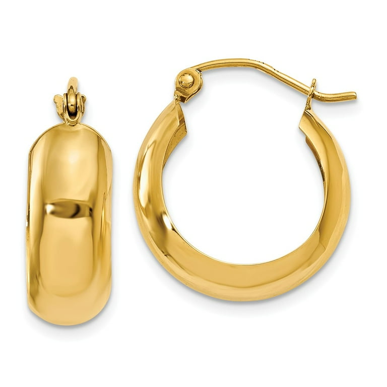 Gold hoop earrings walmart deals