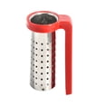 thumbnail image 2 of harmtty Tea Strainer Food Grade Rust-proof Stainless Steel Hanging On Cup Style Tea Infuser With Handle for Home,Red, 2 of 8