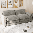 thumbnail image 2 of Homall 80" W Loveseat Sofa with Soften Arms for Small Spaces Loveseat Sleeper Couches for Living Room,Gray, 2 of 7