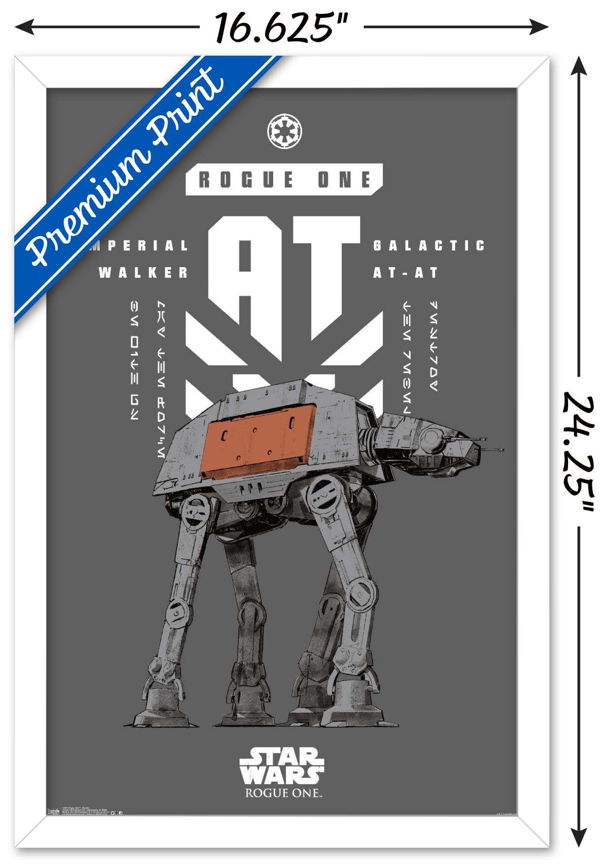 Star Wars: Rogue One - Banner Wall Poster, 14.725" x 22.375", Framed