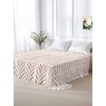 thumbnail image 6 of Burnt Orange Striped Flat Sheets Only California King Size, Soft Breathable Bed Top Sheets for Mattress, Modern Abstract Art Geometric Luxury Bedding Flat Sheets for Home Hotel Bedroom Bed Protection, 6 of 9