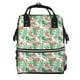 thumbnail image 1 of Fotbe Flamingo And Monstera Mochila Maternidad - Lona de Sarga Impermeable, Mochila de Pañales de Gran Capacidad con Múltiples Bolsillos y Correas Ajustables, 1 of 6