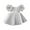 White, variant on Young adult fashion Little Girl Dresses Fancy Satin Flower Girl Dress Knee Length Short Dresses First Communion Dresses for Girls Kids Bow-Knot Princess Birthday Gown