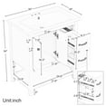 Churanty 30" Bathroom Vanity Sink Combo, White Bathroom Storage Cabinet ...