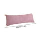 thumbnail image 3 of Almohada larga de terciopelo para dormir de lado - 60 cm/23,62 pulgadas - Suave almohada para sofá y cama - Cojín para dormir en dormitorios y mesitas de noche - Opciones en rosa, amarillo, gris y, 3 of 6