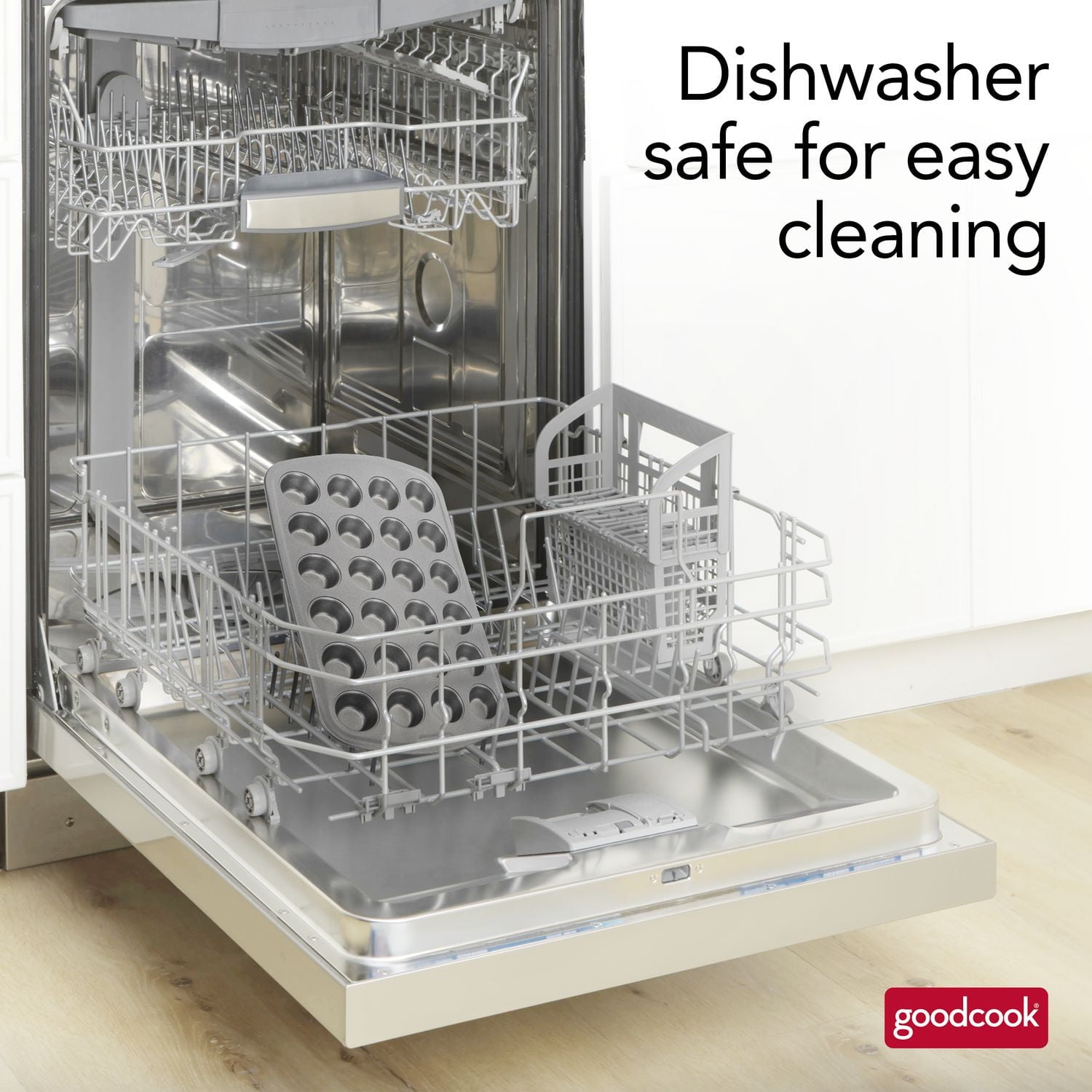 Goodcook Nonstick Mini Muffin Pan, 24 Cup, Mini muffin pan