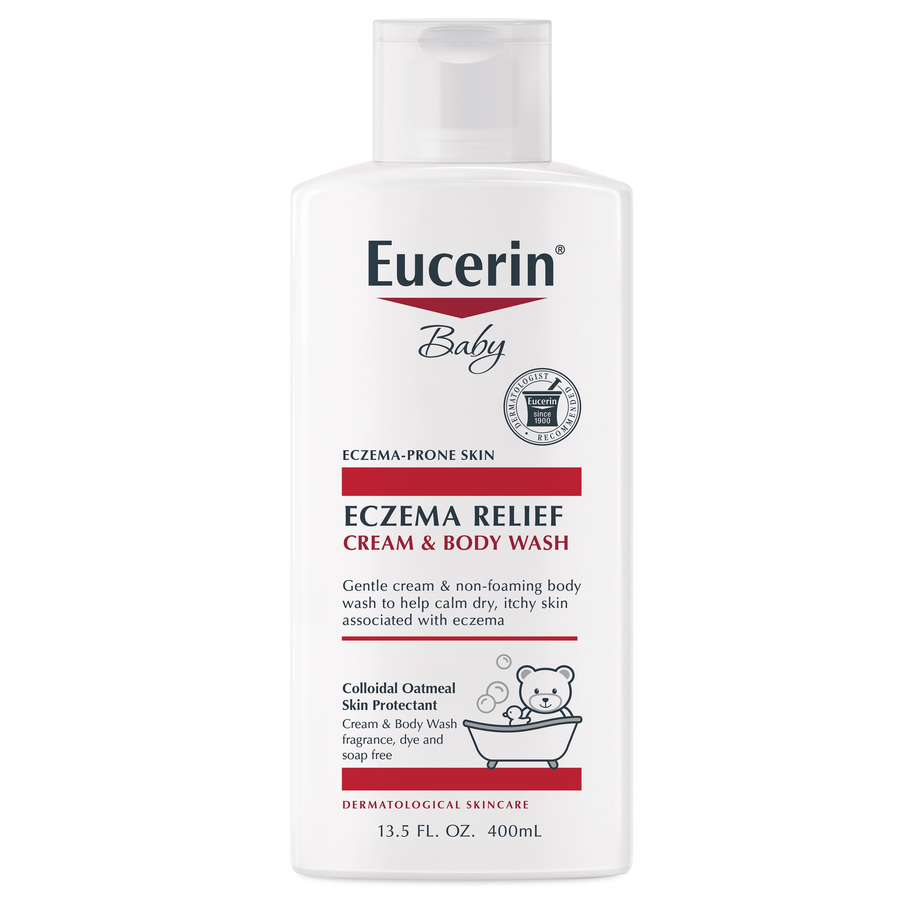 Eucerin Baby Eczema Relief Cream & Body Eczema Wash, 13.5 Fl Oz -