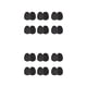 thumbnail image 1 of Calcetines invisibles Qarigey para mujer 6 pares transpirables color Negro 2Conjunto, 1 of 6