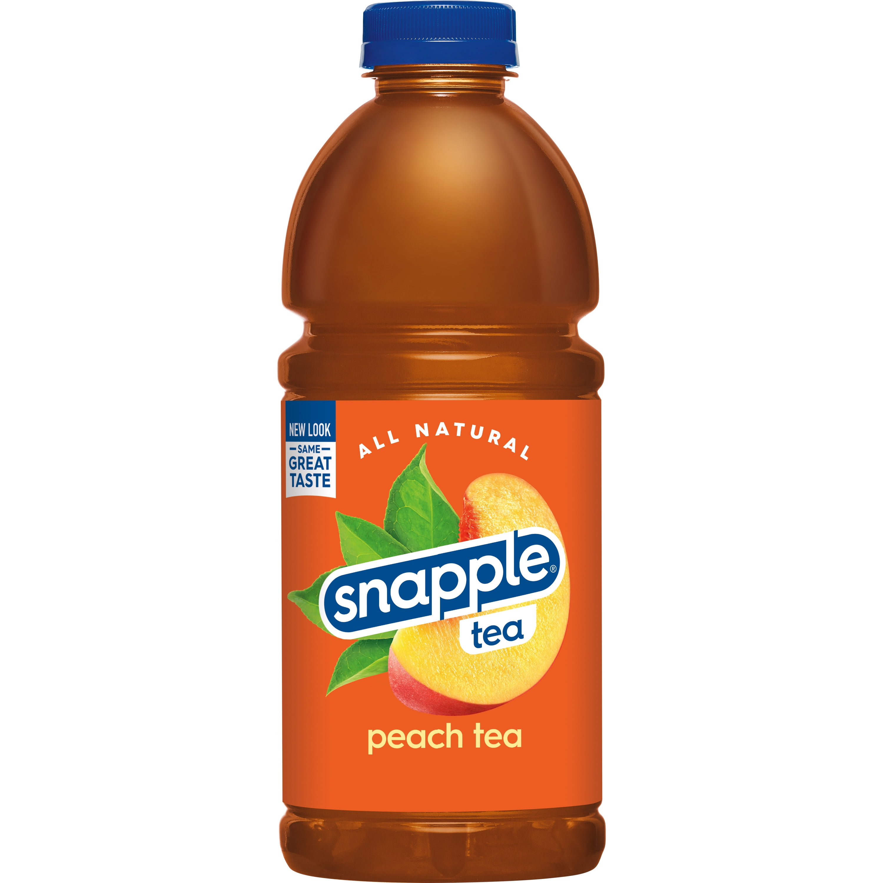 Snapple Natural Peach, Bottled Tea Drink, 32 fl oz 