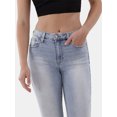 thumbnail image 4 of No Boundaries Mid Rise Flare Jeans, 32” Inseam, Women’s, 4 of 6