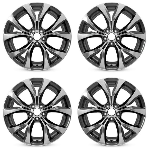 For Chrysler 200 OEM Design Wheel 19" 19x8 2015-2017 Grey Polished Set of 4 Replacement Rim