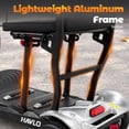 thumbnail image 3 of Havlo 37.5 lbs Lightweight Mobility Scooter for Seniors & Adults, Foldable 4-Wheel Travel Scooter with Removable Lithium Battery, 13-Mile Range, 270W Brushless Motor, for Shopping,Cruises,Silver, 3 of 14