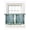 Blue, variant on Green Abstract Christmas Sheer Window Curtains 45 Inch Length,Rod Pocket Curtains for Bedroom Living Room Winter Xmas Forest Pine Trees Voile Kitchen Tier Curtains & Drapes 42"x45" 2 Panels