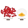 thumbnail image 3 of Unique Bargains 60Pack Acrylic Tube Beads for Bracelets Making with Elastic Thread Red, 3 of 7