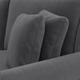 thumbnail image 3 of Coventry 99W L Shaped Sectional with Ottoman in Charcoal Gray Herringbone Fabric, 3 of 5