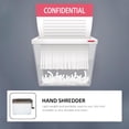 thumbnail image 3 of Manual Mini Paper Shredder A6 Desktop Handheld Documents Cutter Portable Office Home Paper Cutting Machine, 3 of 9