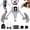 Gray, variant on Thigh Trainer Pro 0-132 lbs Adjustable Resistance, Inner Thigh & Pelvic Floor Kegel Exerciser with Arm Workout Handles & Wireless Jump Rope for Home Fitness for Women & Men